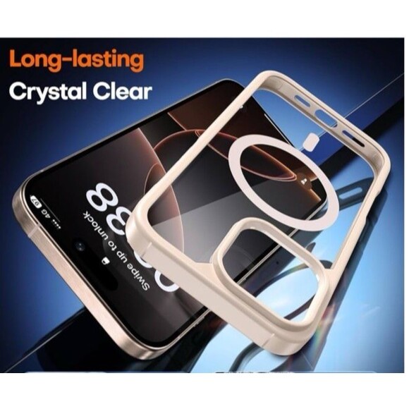 Tauri iPhone 16 Pro Max Desert Tan Phone Case + 2 Screen Protectors Magsafe - Picture 2 of 9